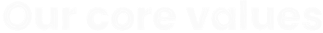 our core values